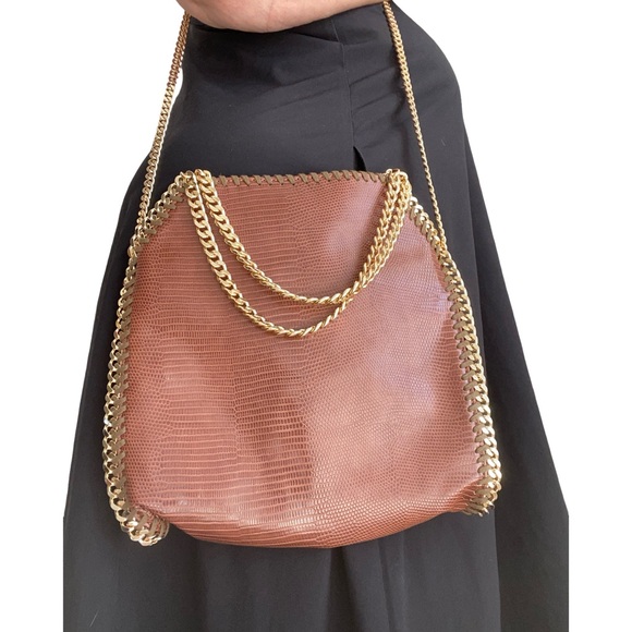 STELLA MCCARTNEY Scale-Embossed Mini Falabella Vegan Bag - Picture 16 of 16